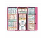 WhiteCoat Clipboard® Trifold - Pink Physical Therapy Edition